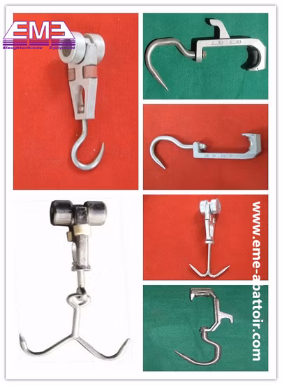 Línea de transferencia para sacrificio de cerdos, gancho, grillete de procesamiento para matadero, accesorios, equipo de sacrificio